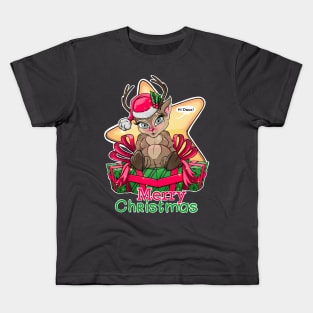 Christmas Deer with gifts for you! Merry Christmas Kids T-Shirt